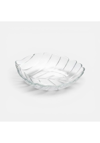 Herencia 6 Parça Yaprak Desenli Çerezlik Seti Şeffaf