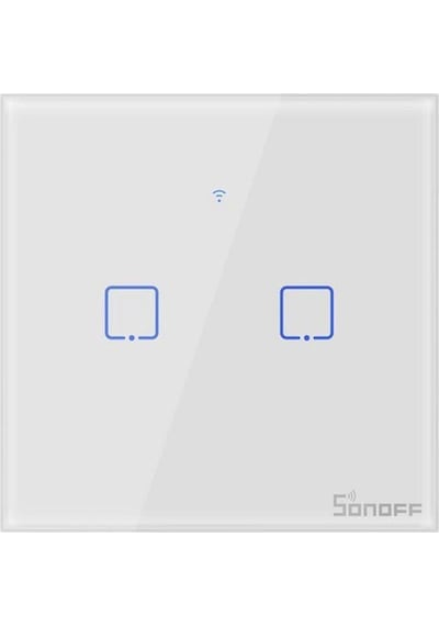 Sonoff TX-T0EU2C Dokunmatik 2'li Wifi Akıllı Işık Anahtarı