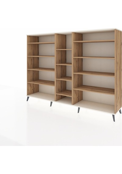 Hyperion Dolap 11 Raflı 220x44x163 Çam-aytaşı/çam Aytası/atlas Çam - Atlas Çam