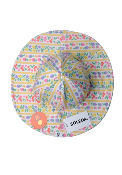 Soleda Uv Korumalı Çift Taraflı Ayarlanabilir Bebek Çocuk Şapkası Fruits Çok Renkli