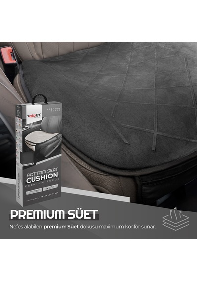 Otom Premium Ön Koltuk Minderi Yüksek Kalite Süet Ekstra Cepli