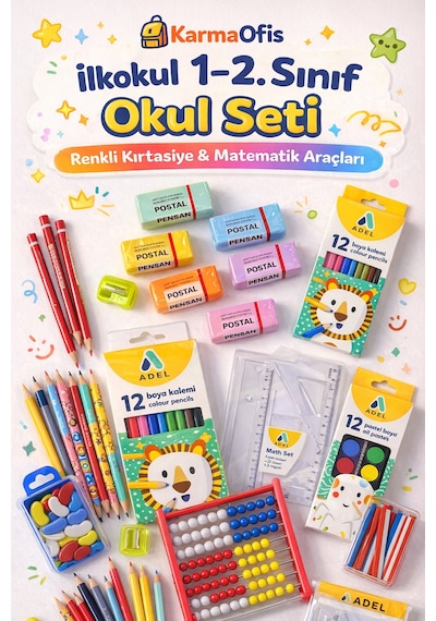 İlkokul 1 2. Sınıf Okul Seti