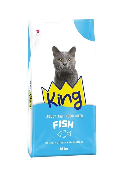 King Balıklı Yetişkin Kedi Maması 15kg