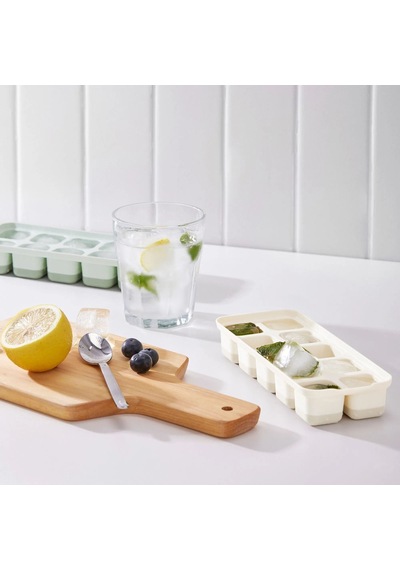 Ikea Spjutrocka Kapaklı 2'li Buz Kalıbı 20 X 8 X 3 Cm Açık Bej / Açık Yeşil