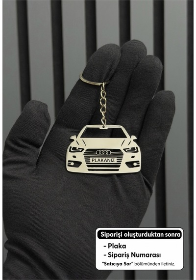 Kişiye Özel Audi Anahtarlık Paslanmaz Çelik