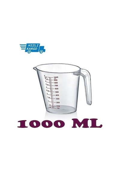 1000  Ml  Portatif  Neon  Dereceli  Ölçü  Kabı