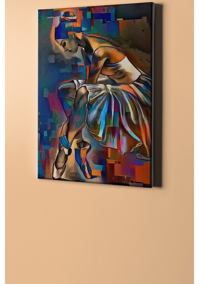 Webstyle Sayılarla Boyama Seti Kasnaklı Renkli Balerin 60 X 75 Cm