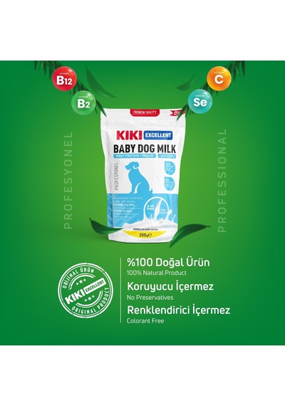 Kıkı Excellent Köpek Süt Tozu Whey Protein + İnülin 200 G