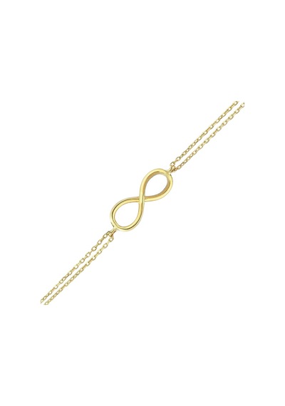 Gümüş Altın Kaplama Sonsuzluk Bileklik G234BLR3 AltınSepeti