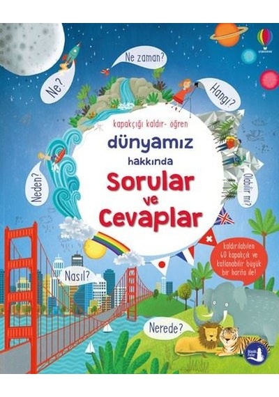 Dünyamız Hakkında Sorular ve Cevaplar - Hareketli Kitap - Katie Daynes - Büyülü Fener
