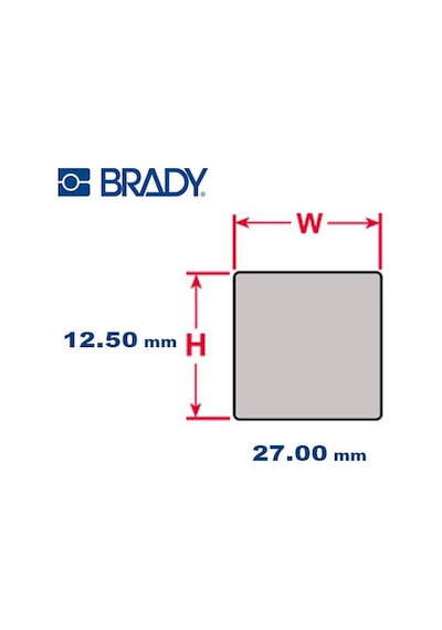 Brady Ptlep-02-7593-Sv Kazınmış Plaka Dğ Etiketi M611.Bmp61.Bmp71
