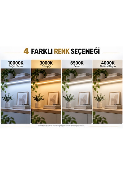 Cob Şerit Led 12v 300 Led/m Crı 90+ Noktasız Aydınlatma Natürel Beyaz 4000k 10 Metre