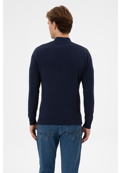 U.S. Polo Assn. Erkek Slim Fit Lacivert Triko Hırka 50313684-VR033