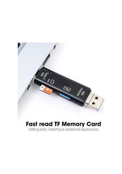 A-5068 Type-c To Usb 3.0 Flash Otg Veri Aktarım Sd Tak Çalıştır Kart Okuyucu Çevirici X 2 Adet
