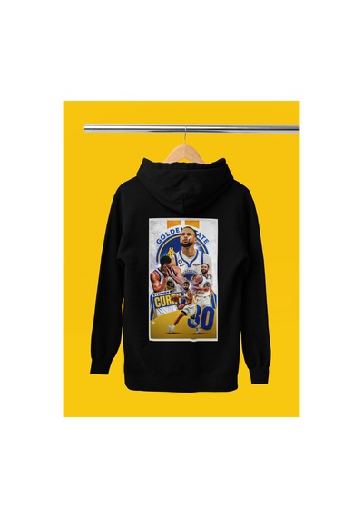 Stil X Stephen Curry Baskılı Kapüşonlu Sweatshırt Siyah-6
