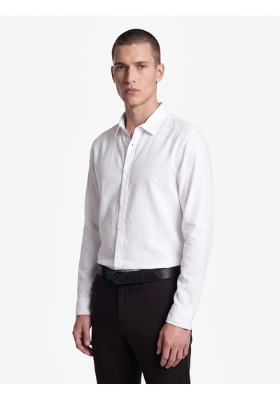 Koton Regular Fit Pamuklu Uzun Kollu Klasik Yaka Gömlek Beyaz 7wam60001ıw