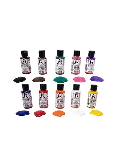 Akrilik Boya Seti: 10 X 40 Ml, Fırça Hediyeli İle Yaratıcı Projeler İçin