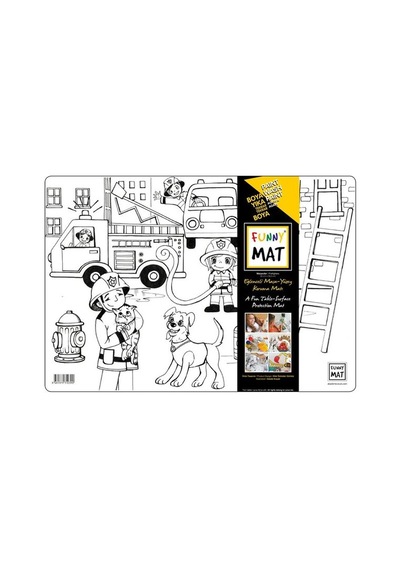 Akademi Çocuk Funny Mat Itfaiyeler 33.5X48Cm