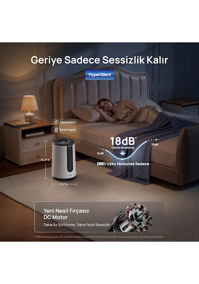 Air Purifier 338s Akıllı Hava Temizleyici, Hepa Filtre, Pm2.5 Sensör, 18 Db, 80 M², Rgb Işık, Aroma Pedi Beyaz
