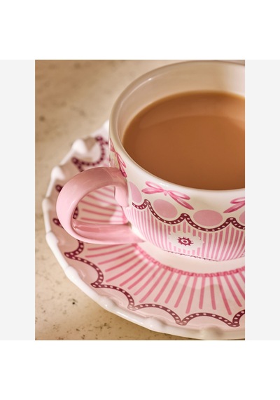 Pembe Stoneware Çay Fincanı 200 Ml