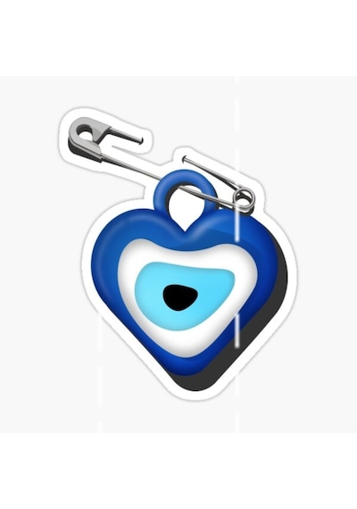 Nazar Sticker Yapıştırma Etiket Leptop Araba Cam Md13 17Cm