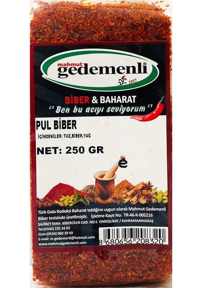 Mahmut Gedemenli Pul Biber 250 G