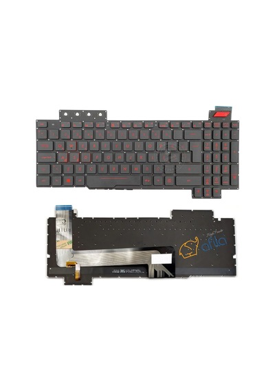 Asus Gaming Fx503v Fx503vd Fx503vm Notebook Klavyesi, Laptop Tuş Takımı Siyah Tr Işıklı / Kl0171v2