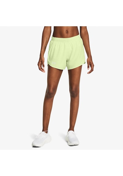Under Armour Fly By 3inch Kadın Sarı Koşu Şortu - 1382438 Sarı