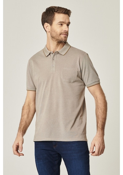 Ac&Co / Altınyıldız Classics Erkek Neftı-Beyaz Polo Yaka Cepli Regular Fit Geniş Kesim Düz Tişört Yeşil Ac&Co / Altınyıldız Classics Erkek Neftı-Beyaz Polo Yaka Cepli Regular Fit Geniş Kesim Düz Tişört Yeşil