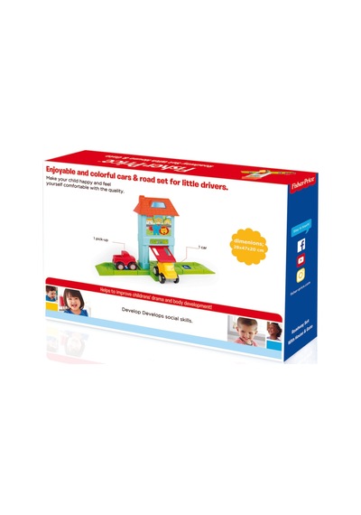 Fisher Price Oyuncak Otopark 2 Arabalı Otopark Evcilik Oyuncaklar