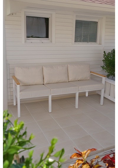 Neokas Metal Bahçe Oturma Grubu, Balkon Takımı, Kafe Koltuğu, Bekleme Alanı Koltuğu, 1 Adet Üçlü Koltuk Beyaz Neokas Metal Bahçe Oturma Grubu, Balkon Takımı, Kafe Koltuğu, Bekleme Alanı Koltuğu, 1 Adet Üçlü Koltuk Beyaz