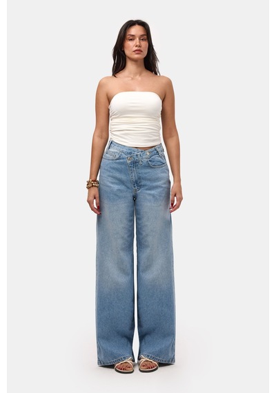 Itsbasic Kadın Kot Rengi 2s6-3 Palazzo Baggy Fit Kemer Detaylı Tasarım Denim Jean Mavi Itsbasic Kadın Kot Rengi 2s6-3 Palazzo Baggy Fit Kemer Detaylı Tasarım Denim Jean Mavi