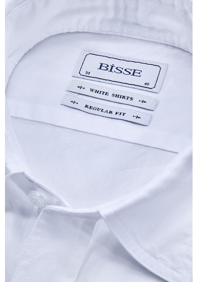 Bisse Klasik Spor Yaka Uzun Kollu Regular Fit Beyaz Erkek Gömlek Gmkls4ksp242049 D01 Beyaz