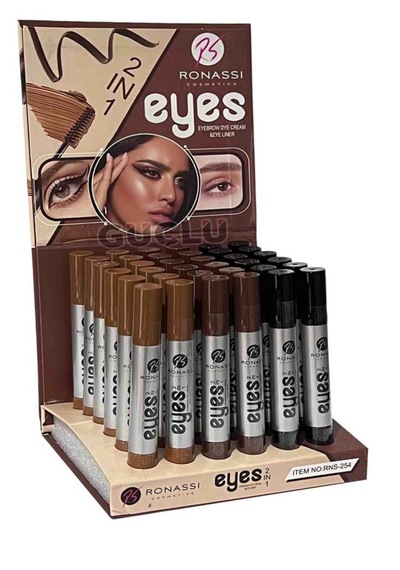 Ronassı Eyes 2ın1 Maskara + Eyelıner Eyebrow Dye Cream & Eyelıner Kahve