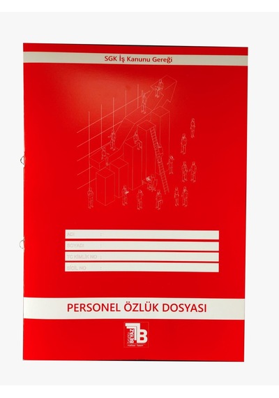 turunucuBEYAZ Kırmızı Personel Özlük Dosyası 25'li Paket