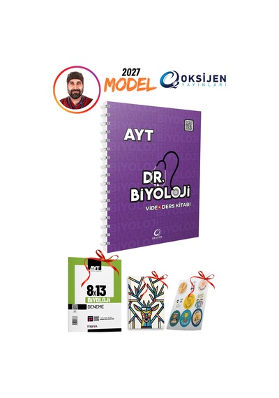 2027 Model Dr Biyoloji Ayt Video Ders Kitabı Kamp Konu Anlatım 3 Hediyeli Set