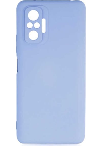 Fibaks Redmi Note 10/10s Uyumlu Kılıf Kadife Lansman Soft Yumuşak Liquid Silikon Kamera Korumalı Kapak Lila
