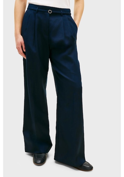 Tommy Hilfiger Keten Karışımlı Wide Leg Fit Yüksek Bel Pantolon Bayan Pantolon Ww0ww48884 C1g Lacivert Tommy Hilfiger Keten Karışımlı Wide Leg Fit Yüksek Bel Pantolon Bayan Pantolon Ww0ww48884 C1g Lacivert