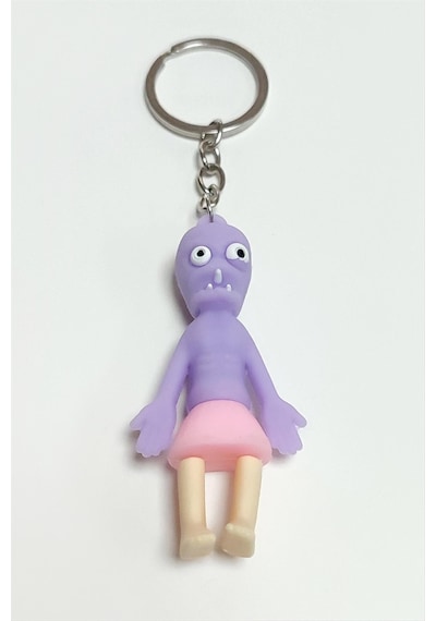 Csmtex 5 Zombi Silikon Anahtarlık-mor Çok Renkli 63345134