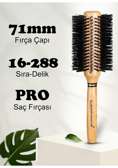 Elsa Professional 0.88 Natürel Saç Fırçası