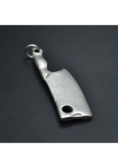 Satır Totem - Gastronomi Gümüş Kaplama Kolye Ucu Silver