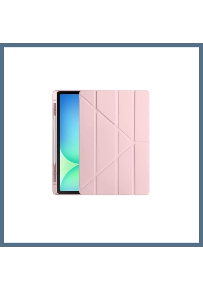 Buradabulabilirsin Apple Uyumlu iPad Pro 13 2024 Kılıf Kalemlikli Hugo Tablet Kılıfı - Rose Gold Bbz