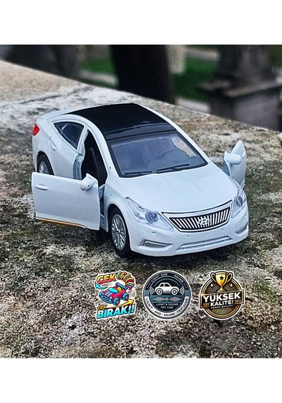 Hyundai Azera Demir Oyuncak Araba Sesli-ışıklı - Çek Bırak 12cm Çok Renkli
