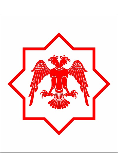 Selçuklu Kartalı Sticker Selçuklu Yıldızı Sticker - Araba Oto Motosiklet Karavan Cam Laptop Etiket - 00228 30x30 Cm