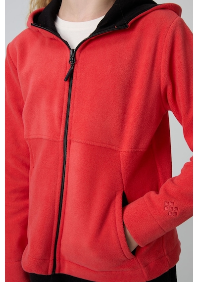 Tommy Life Fiesta Kalın Yumuşak Dokulu Standart Fit Nakışlı Polar Kız Çocuk Sweatshirt - 75152 Kırmızı