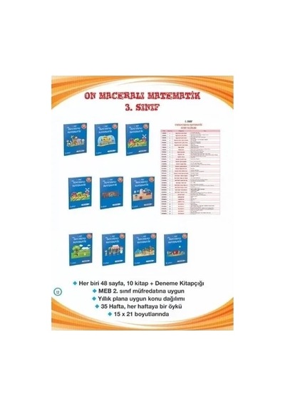 Metafor 3.sınıf On Maceralı Matematik Seti