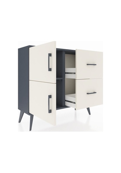 Arges Şifonyer Tek Raflı 2 Çekmeceli 2 Kapaklı 88x30x80 Antrasit-aytaşı Aytaşı Arges Şifonyer Tek Raflı 2 Çekmeceli 2 Kapaklı 88x30x80 Antrasit-aytaşı Aytaşı