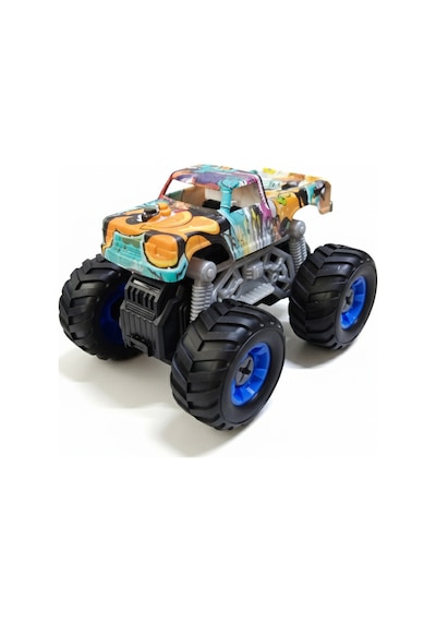 Monster Truck Sök Tak Grafitti Sürtmeli Master Araba Yeşil Yeşil