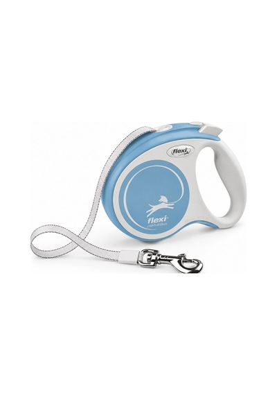 Flexi Comfort Plus Açık Mavi Small Şerit Köpek Gezdirme Tasması 5 Metre