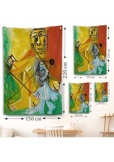 Pablo Picasso - Adam Ve Çocuk Duvar Örtüsü - Homme Et Enfant-7328